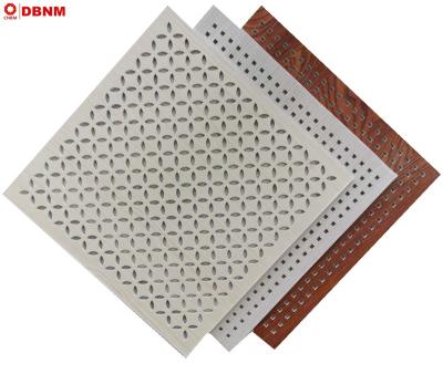 China Iraq Artistic Market Perforated Ceilings Vinyl Coated Gypsum Ceiling Tiles Porcelain Factory for sale