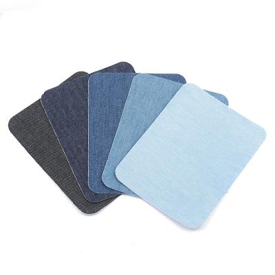 China Wholesale New Design Different Decoration Size Colors Thickening DIY Rectangular Denim Pants Sweaters Shirt Elbows Cutting Patches for sale