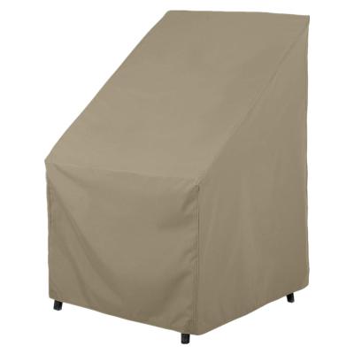 China Factory Made Outdoor High Back Polyester Fabric Chair Cover , Heavy Duty Waterproof Patio Chair Covers for sale