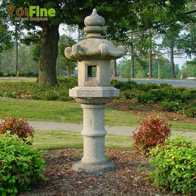 China Traditional hand carved ornamental Japanese lanterns for the garden for sale