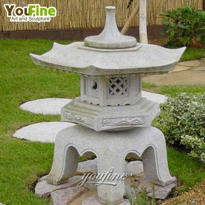 China New Design Modern Outdoor Garden Decor Marble Stone Lantern With Cheap Price for sale