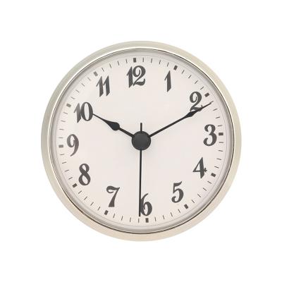 China Minimalist Popular Diameter 90mm 98mm Classic Quartz Fit Up Insert Clock for sale