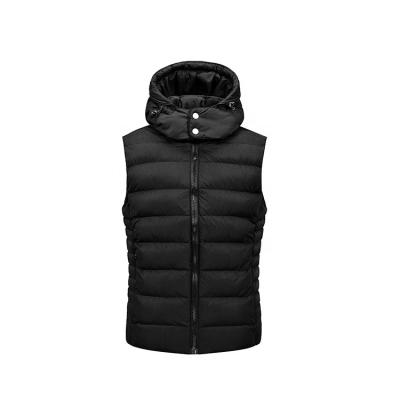 China Factory Wholesale Raincoat Customized Plus Size Mens Hooded Vest Sleeveless Vest for sale