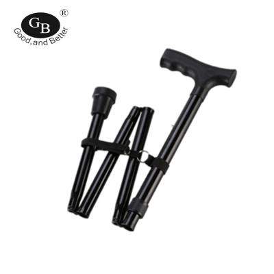 China Foldable Outdoor Plastic Handle Stick Walking Crutcher Adjustable Older Cane for sale