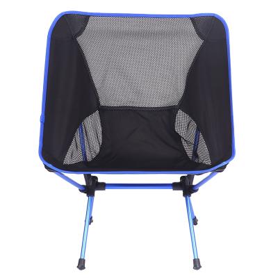 China Portable Moon Chair Camping Moon Chair Aluminum Alloy Folding Seat Stool Fishing Chair for sale