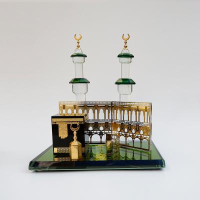 China Mecca and Quran Mosque Kaaba Clock Tower China Muslim Islamic Crystal Minaret for sale