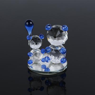 China Europe Hot Selling Bear Figurine Gift High Quality Crystal Bear for sale