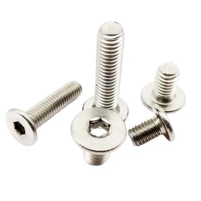 China Ultra Thin M1.6 M2 M2.5 M3 M4 M5 M6 M8 A2-70 304 Ultra Thin Stainless Steel Allen Bolt Hex Hex Socket Screws Super Flat Wafer Head for sale