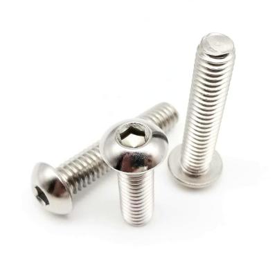 China UNC 5/16-18 ISO7380 USA HEX A2-70 Stainless Steel Raw Head Allen Hex Hexagon Socket Button Round 304 Thread Screw Bolt for sale