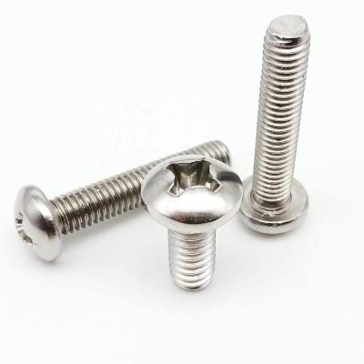 China UNC 5/16-18 USA Thread 304 Stainless Steel A2-70 Stainless Steel Round Recess Raw Round Around Phillips Pan Head Bolt Screw for sale