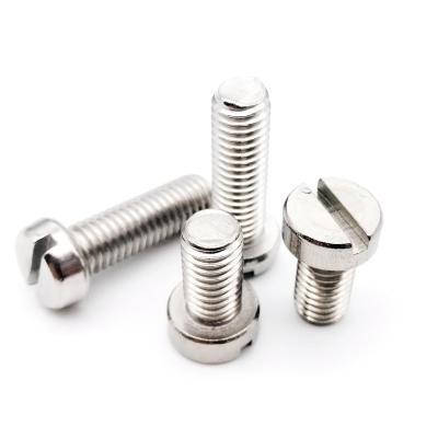 China Cheese M1.6 M2 M2.5 M3 M4 M5 M6 M8 GB65 304 Round Slot Column Cheese Head Bolt A2-70 Stainless Steel Slotted Head Cap Screw for sale