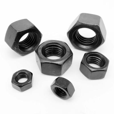 China General Industry Steel Hex Hex Nut M1.4 M1.6 M2 M2.5 M3 M4 M5 M6 M8 M10 M12 M14 M16 M20 M22 M24 M30 DIN934 Mini Small Heavy Black Grade 8.8 for sale