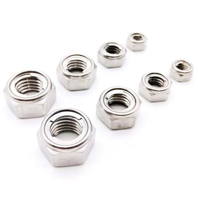 China General Industry M3-M16 304 Stainless Steel DIN980 GB6184 Current Type Hex Hex Torque Self Locking Locknut All Metal Insert Locknut for sale