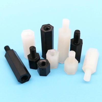 China M2 M2.5 M3 M4 M2 M2.5 M3 M4 M2 M2.5 M3 M4 HEX Black M2 M2.5 M3 M4 Motherboard Mating Hex White Nylon Plastic Standoff Standoff Common Column PCB Connector Spacer for sale