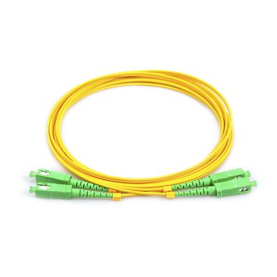 China High Quality FTTH/FTTA/FTTX Jumper G652D/G657A SC APC PVC/LSZH Singlemode Duplex Fiber Optic Patch Cord for sale