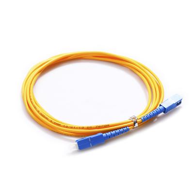 China High Quality FTTH/FTTX/FTTB Jumper G652D/G657A SC APC PVC/LSZH Singlemode Duplex Fiber Optic Patch Cord for sale