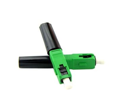 China Hot Sale FTTH FTTB FTTA FTTX SC APC UPC SM Green Fiber Optic Assembly Fast Breakout File Connector For Fast Drop Butterfly Cable Connector SC for sale