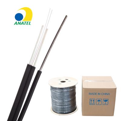 China Outdoor Aerial Fiber Optic Drop Cable 1Core 2Core Asu Fibra Optica LSZH Home Outdoor Flat Indoor Outdoor Fiber for sale