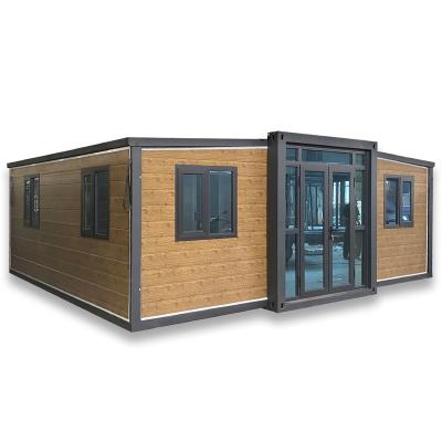 China Modern Waterproof 20 ft 40 ft Prefab 2 3 4 Portable Home 5 Bedroom Folding Container House Expandable Prefab Luxury Villa for sale