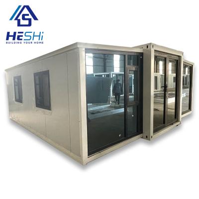 China Modern Security 20ft 40ft Prefab 2 3 4 Home Tiny 5 Bedroom Folding Container House Expandable Prefab Luxury Villa for sale