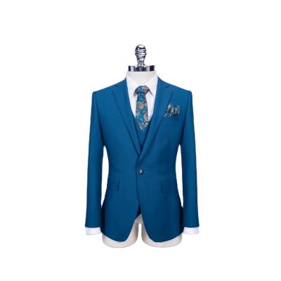 China Anti-Wrinkle Factory Supply Hot Selling Good Quality Good Price Custom Made Mens Suits Blue for sale