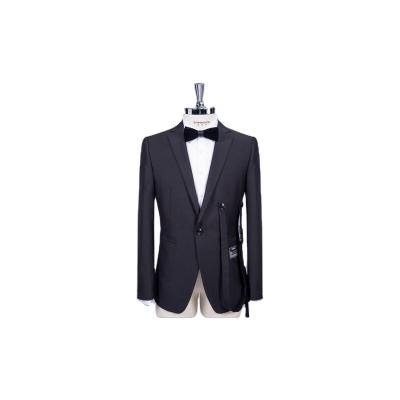 China Professional Manufacturer Plus Size Men Anti-wrinkle Long Collar Slim Suit Blazer for sale