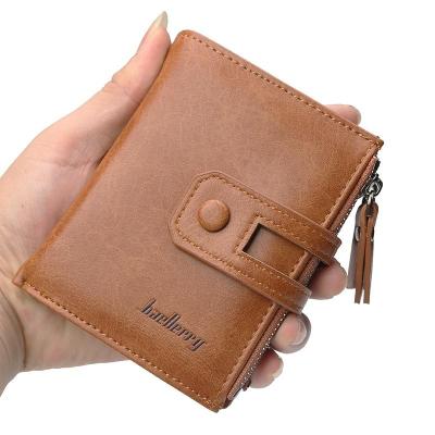 China 2021 hot sale baellerry waterproof zipper mens PU wallet card holder leather wallet for sale