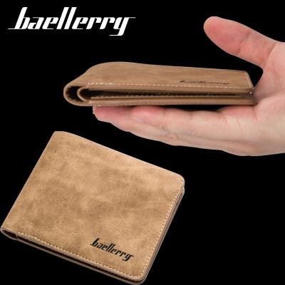 China Other Baellerry Wasserdichtes Wallet New Style Men's Leather Wallets Short Leather Vintage Wallets Card Holder Slim Wallet Men PU for sale