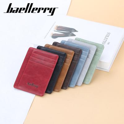 China European And American New Anti Retro Magnetic Card RFID Fashion Baellerry Card Bag Slim Neutral Multi Clip for sale