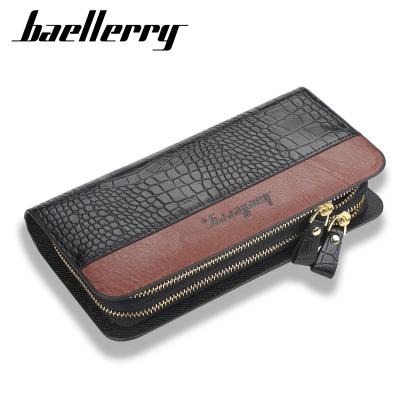 China The OTHER Hot Selling Baellerry Croc Pattern Wallet Business Clutch Purse Men Long Wallet for sale