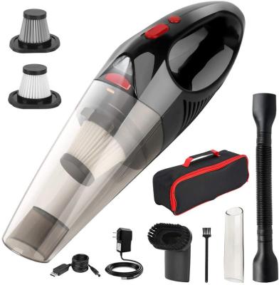 China Dark Folding Mini High Power Strong Suction Portable Automotive Cordless Vacuum Cleaner Car 8500Pa Handheld Vacuum Cleaner for sale