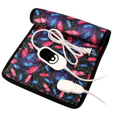 China Wholesale Fast Heating and Overheating Pad Custom Printed Far Infrared Therapy Weighted Heating Pad for Electric Pain Relief Blankets for sale