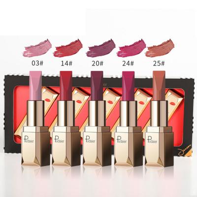 China Waterproof Prevents Dry Lips Crack Long Lasting Matte Velvet Lipstick Box Set Lipstick Kit for sale