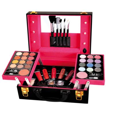 China Personalized High-Grade Makeup Cosmetics Portable Combination Gift Lipstick Eyeshadow Nail Light Box Makeup Set for sale