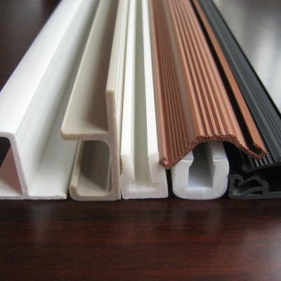 China Factory Eco-friendly Plastic Extrusion PVC Customized Decoration Plastic Extrusion Building Profile for sale