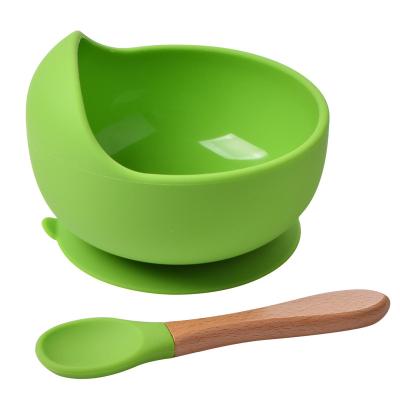 China Toddler Material Silicone Bowl And Spoon And Fork Eco - Friendly Set for sale