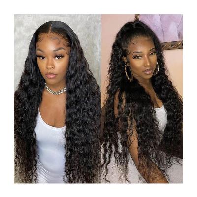 China Best Grade HD Wigs 8a 10a Lace Front Human Hair Wigs Silky Straight Deep Wave Women Human Wave Wig for sale