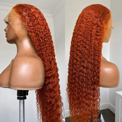 China Silky Straight Transparent Lace Frontal Wigs Full Wave Cuticle Aligned Indian Human Lace Front Wigs For Black Women Virgin Hair Color 360 HD Wigs for sale