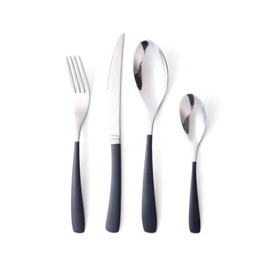 China Viable Hotel Wholesale High Quality Custom Cutlery Modern Reusable Colorful Silverware Stainless Steel Flatware Sets for sale