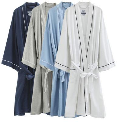 China QUICK DRY cheap waffle knit kimono bathrobe in solid pattern and print and cut for sale