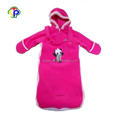 China 100% Polyester Micro Long Sleeve Soft Fleece Baby Romper Set Baby Clothes for sale