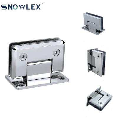 China Modern Precision Glass Mount Shower Door Hinges Double Sided 90 Degree Shower Hinges for sale