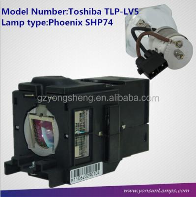 China Original projector lamp TLP-LV5 for Toshiba TDP-S25 50X50DSHP74 for sale