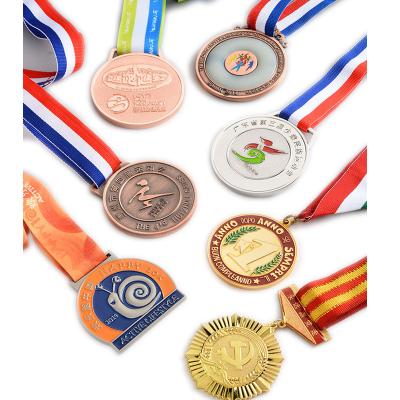 China Europe 15 Years Manufacturer High Quality Custom 3d Metal Medal Running Sport Medal for sale