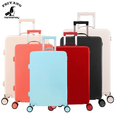 China Ourtdoor Luggage Bag Colorful ABS PC Hard Shell Leisure Travel Luggage With TSA Lock for sale