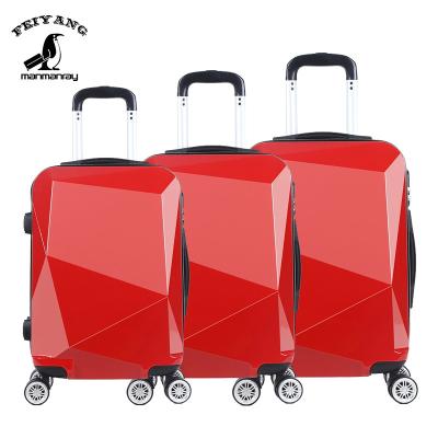 China Ourtdoor shiny ABS+PC luggage bag personalized girly main luggage bags 10 sets of luggage for sale