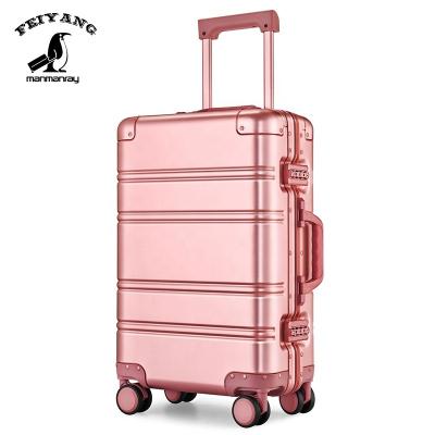 China Genuine Aluminum Luggage Vintage Bestselling Aluminum Luggage With Wheel for sale