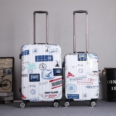 China 2020 New Version Fashionable Personalized Luggage Spinner Rolls Cute Plastic Suitcase Cardboard Luggage for sale