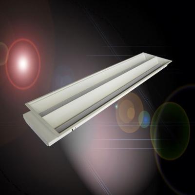 China Modern Two Lamp Rectangle Grill Light Fixture Office Ceiling LED Light Fixture Outdoor Mounted Fluorescent Grill Lamp Panel for sale