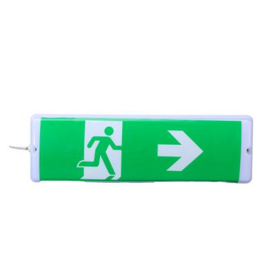 China Outdoor Mounted Led Emergency Sign Emergency Exit Light Emergency Exit Wall Mounted Sign Light for sale